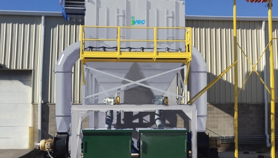 ivec ivcdc vertical dust collector machine