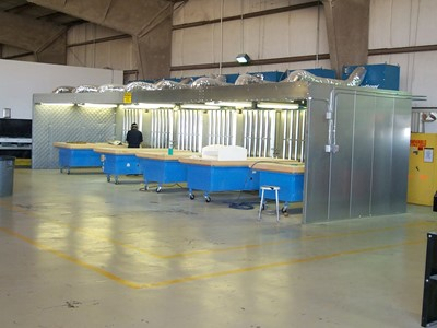 large airflow booth machine